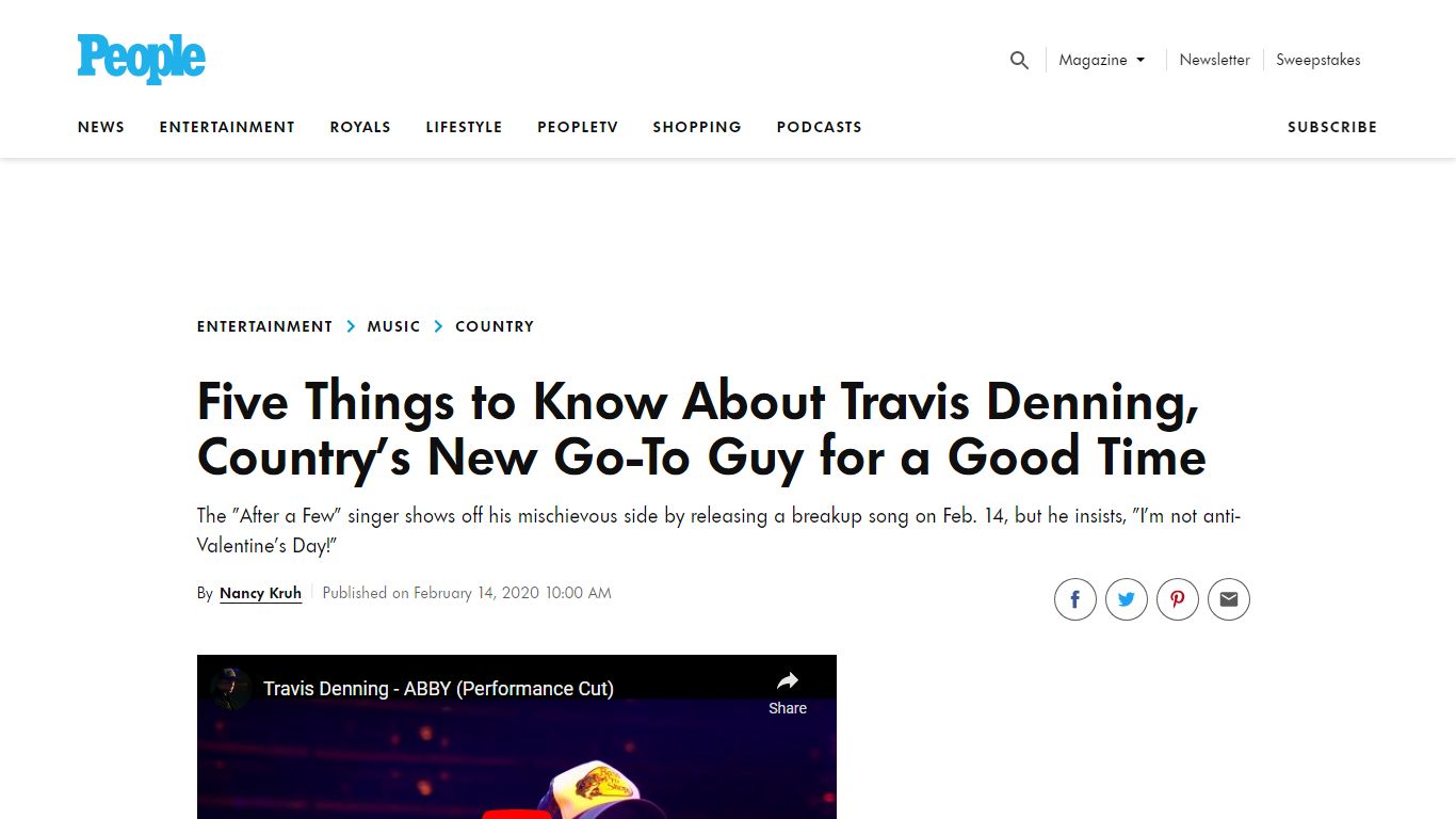 Travis Denning: Country's New Go-To Guy for a Good Time - PEOPLE.com
